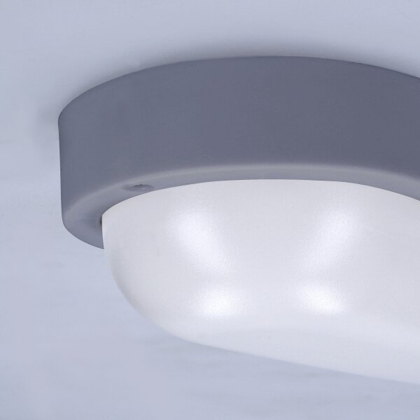 Solight WO744-G- LED Venkovní nást. svítidlo LED/13W/230V 4000K IP54 šedá oválný