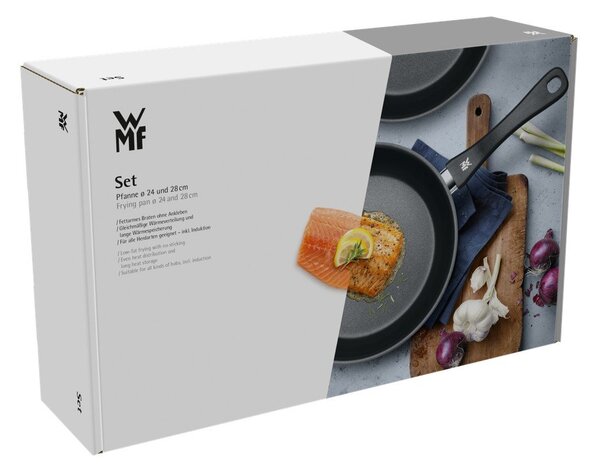 Nerezové pánve v sadě 2 ks s keramickým povrchem ø 28 cm Devil – WMF