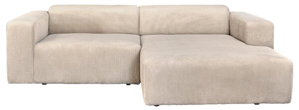 ROHOVÁ SEDAČKA, textil, krémová P & B - Sedací soupravy, Online Only