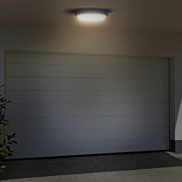 Solight WO745-G- LED Venkovní nást. svítidlo LED/13W/230V 4000K IP54 šedá kulatý