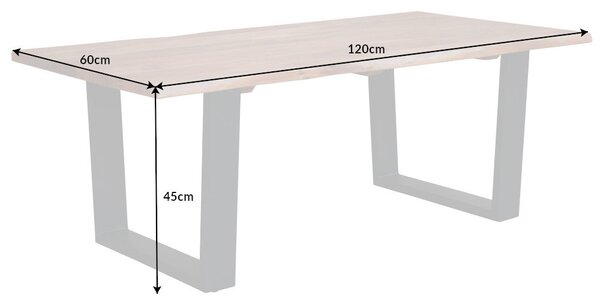 Konferenční stolek MAMMUT 120cm 25mm akáciové dřevo přírodní