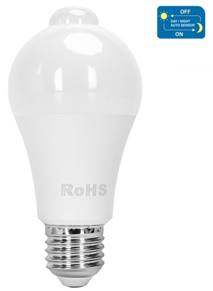 LED Žárovka se senzorem pohybu a soumraku A60 E27/12W/230V 3000K - Aigostar