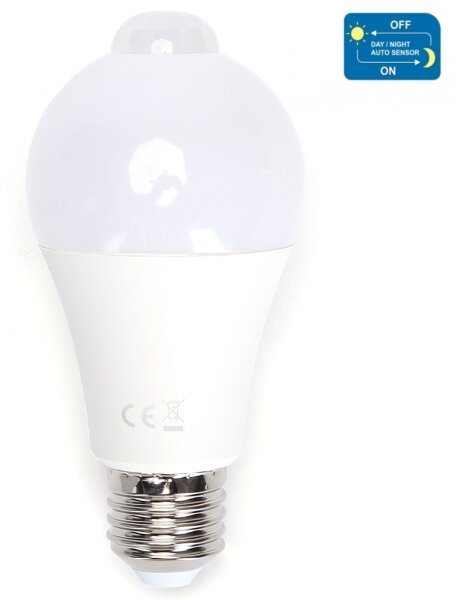 LED Žárovka se senzorem pohybu a soumraku A60 E27/12W/230V 6500K - Aigostar