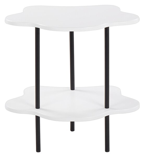 Boční stolek bílý/černý CLOUD