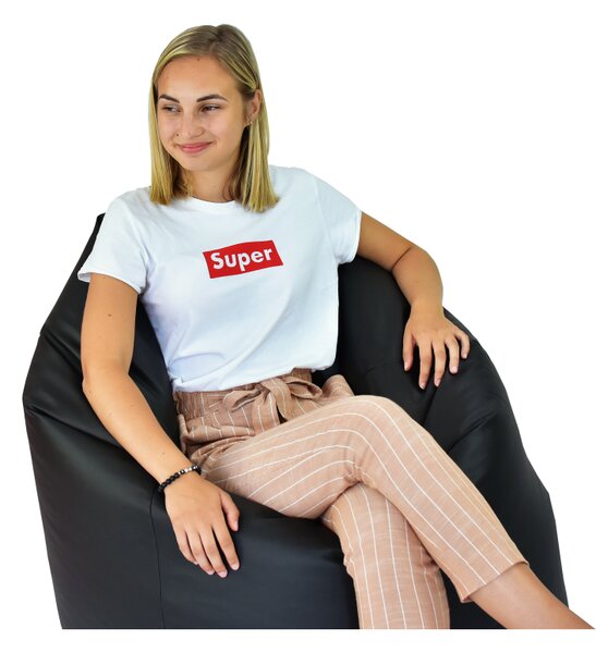 Sedací vak hruška černá EMI