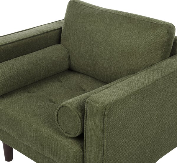Obývací sestava 3místná NURMO Tkanina Tmavě zelená