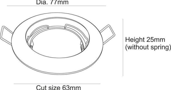 Deko-Light 120017 - Podhledové svítidlo RUND 1xGU5,3-MR16/35W/12V bílá
