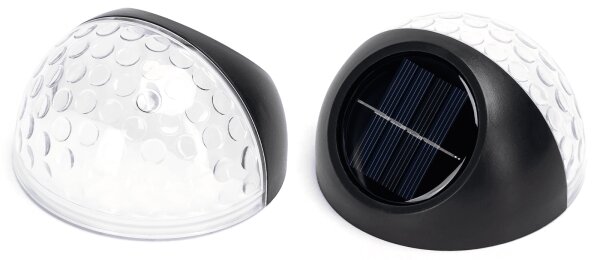 Aigostar - LED Solární nástěnné svítidlo LED/2W/1,2V černá 2700K IP44