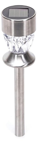 Aigostar - LED Solární lampa LED/0,006W/1,2V 35,5cm chrom 2700K IP44