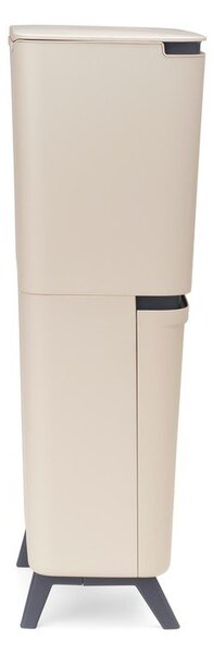 Béžový plastový odpadkový koš 25+10+10 l na tříděný odpad SortUp Recycle Hi – Brabantia
