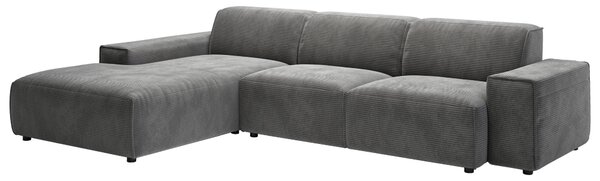 ROHOVÁ SEDAČKA, textil, tmavě šedá Livetastic - Sedací soupravy, Online Only