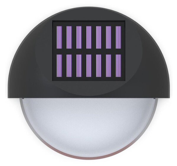 Aigostar - LED Solární nástěnné svítidlo LED/1W/1,2V černá 2700K IP44