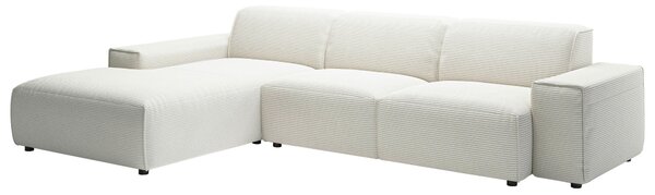 ROHOVÁ SEDAČKA, textil, bílá Livetastic - Sedací soupravy, Online Only