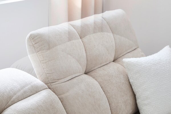 SEDACÍ SOUPRAVA, dřevo, kov, plast, textil, béžová Xora - Sedací soupravy