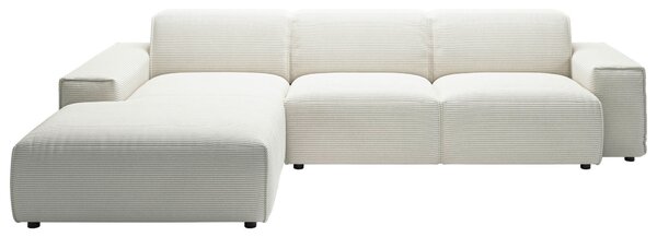 ROHOVÁ SEDAČKA, textil, bílá Livetastic - Sedací soupravy, Online Only