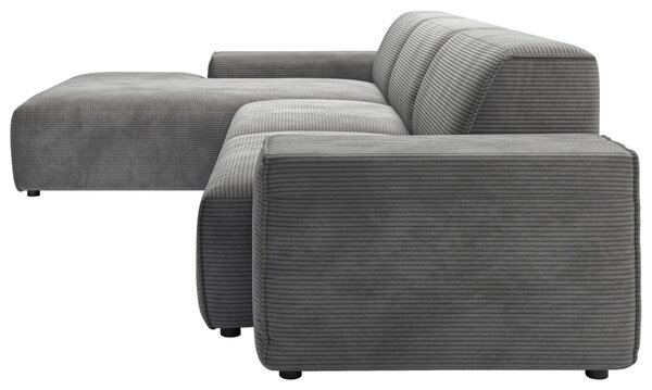 ROHOVÁ SEDAČKA, textil, tmavě šedá Livetastic - Sedací soupravy, Online Only