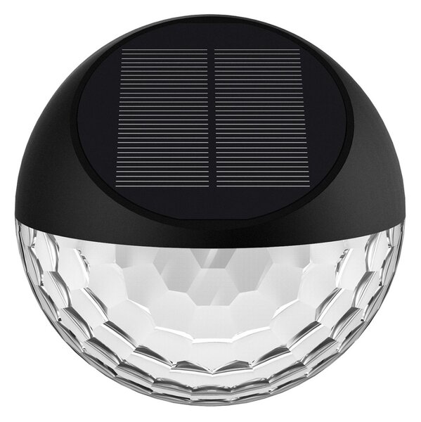 Aigostar - LED RGB Solární nástěnné svítidlo LED/2W/1,2V černá IP44