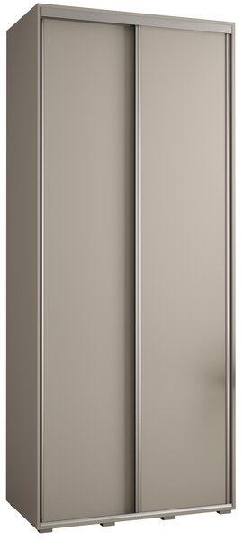 Šatní skříň INDIRA 1 - 120/45 cm, kašmír / stříbrná