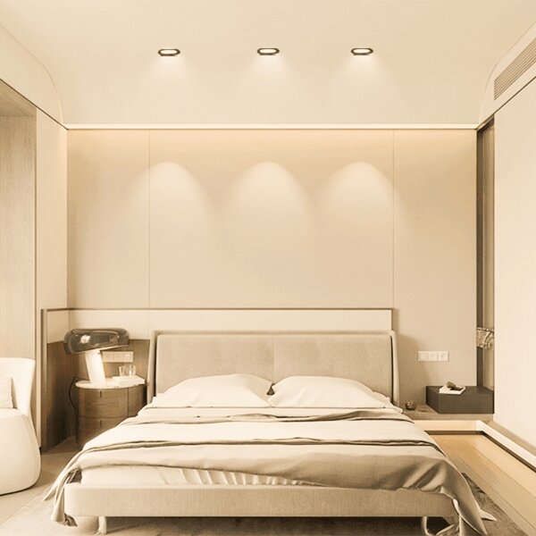Aigostar - LED Koupelnové podhledové svítidlo LED/4,8W/230V 3000K černá IP65