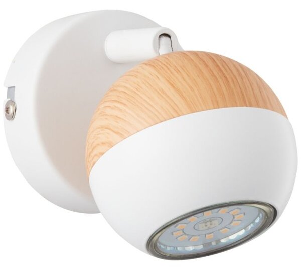 Brilliant G59410/75 Nástěnné LED svítidlo SCAN bílé + dřevo