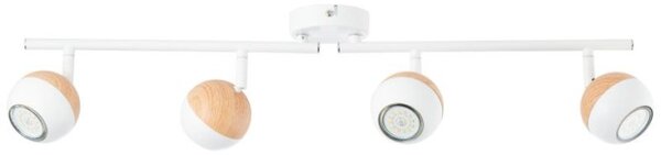 Brilliant G59432/75 Stropní tyčové LED svítidlo SCAN bílé + dřevo
