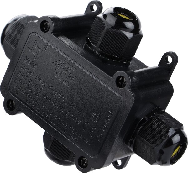 Voděodolná propojovací krabička 24A/230V IP68