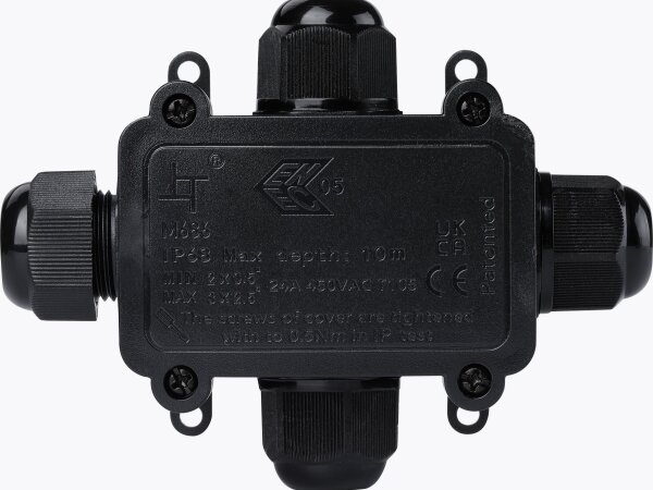 Voděodolná propojovací krabička 24A/230V IP68
