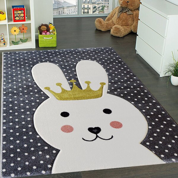- Dětský kusový koberec 160x230 DORRIS 7 - šedý