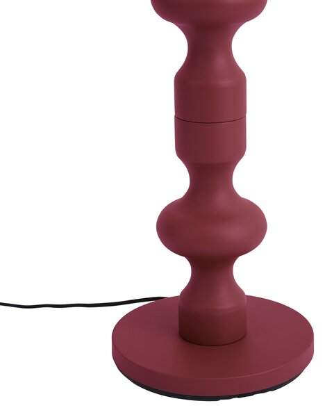 Retro stojací lampa švestková s látkovým stínidlem 160 cm - Captain