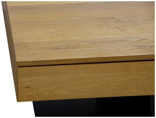 KONFERENČNÍ STOLEK, černá, barvy dubu, dřevo, kompozitní dřevo, 75/75/38 cm Boxxx - Konferenční stolky