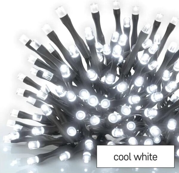 LED Venkovní řetěz 50xLED/5m IP44 studená bílá