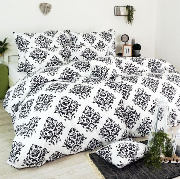 Povlečení Atény černé EMI, Standardní set jednolůžko obsahuje 1x 140x200 + 1x 70x90