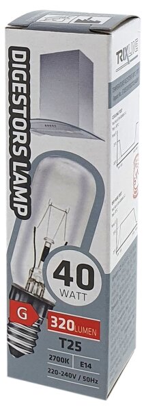 Žárovka do digestoře T25 E14/40W/230V 2700K