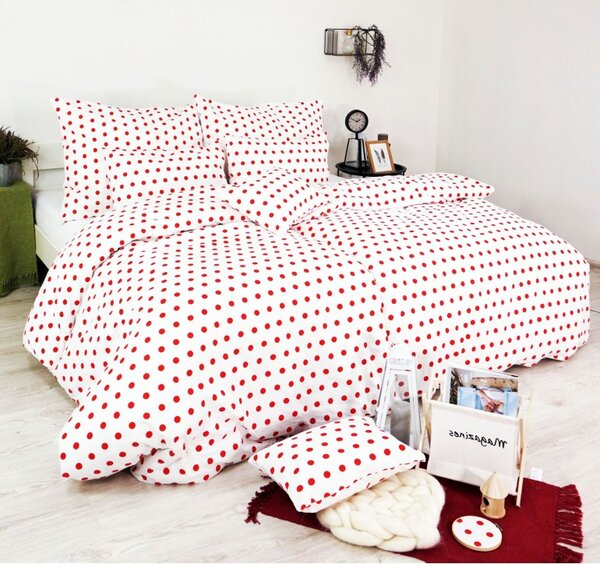 Povlečení Řím červené EMI, Standardní set jednolůžko obsahuje 1x 140x200 + 1x 70x90