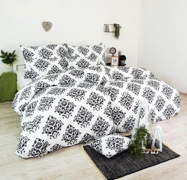 Povlečení Atény černé EMI, Standardní set jednolůžko obsahuje 1x 140x200 + 1x 70x90