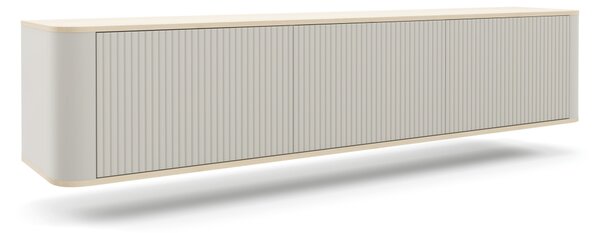 Závěsný TV stolek Trenza 200 cm - Kašmír/dub