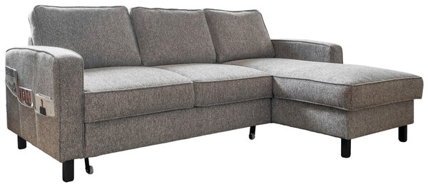 ROHOVÁ SEDAČKA, textil, šedá MID.YOU - Sedací soupravy, Online Only