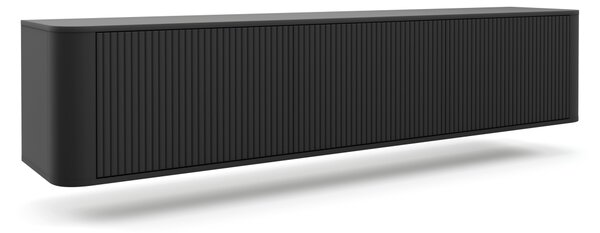 Závěsný TV stolek Trenza 200 cm - Černý