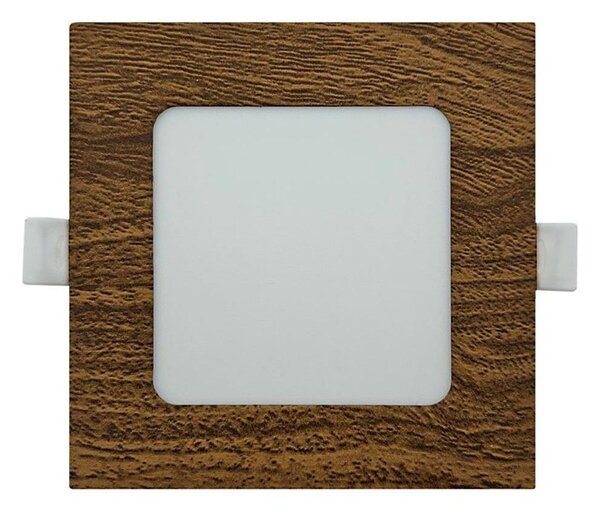 LED Podhledové svítidlo SQUARE LED/6W/230V 4200K 11,8x11,8 cm hnědá