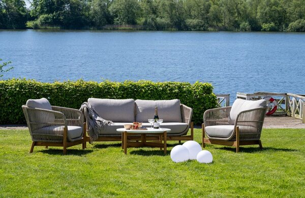 Nordic Living Akátový zahradní set pohovky, dvou křesel a stolku Terracina