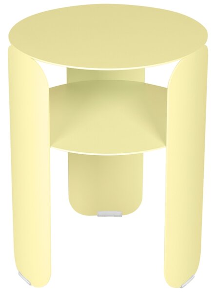 Citronově žlutý kovový zahradní odkládací stolek Fermob Bebop 35 cm