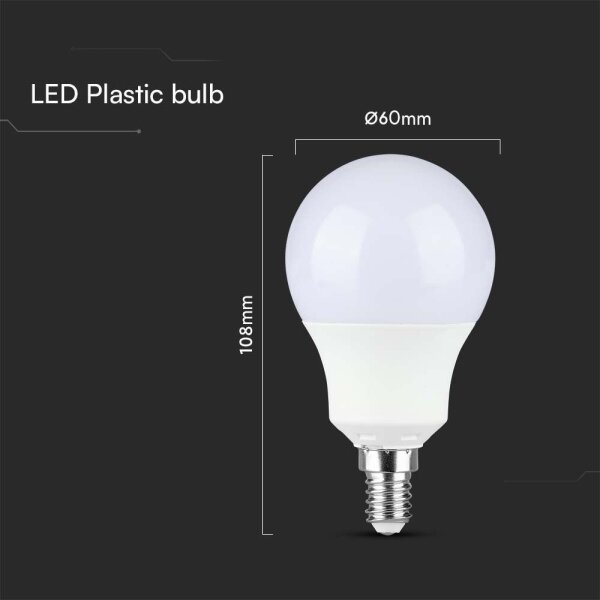 LED Žárovka SAMSUNG CHIP A60 E14/8,5W/230V 3000K