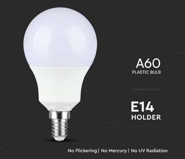 LED Žárovka SAMSUNG CHIP A60 E14/8,5W/230V 3000K