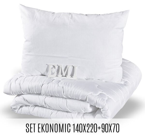 Set prodloužené přikrývky a polštáře Ekonomic 140x220 70x90 EMI