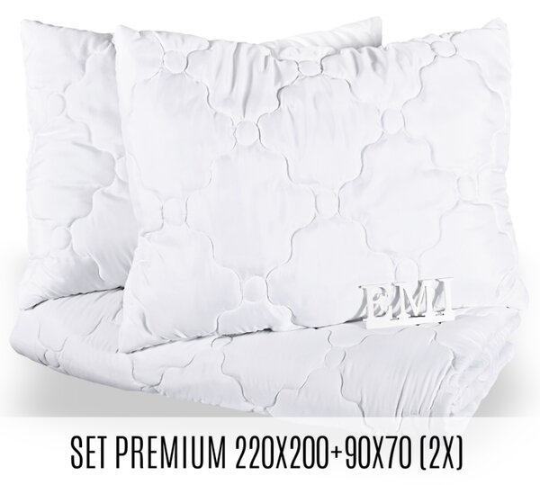 Set manželské přikrývky a polštářů Premium 220x200 + 90x70 (2x) EMI