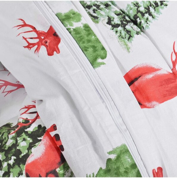 Vánoční bavlněné povlečení Loplant EMI, Prodloužený set jednolůžko obsahuje 1x 140x220 + 1x 70x90