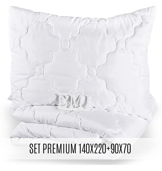 Set prodloužené přikrývky a polštáře Premium140x220 90x70 EMI
