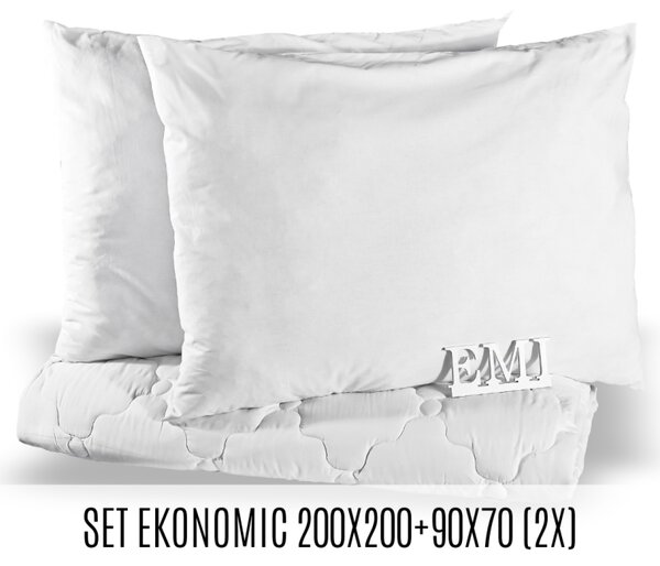 Set manželské přikrývky a polštářů Ekonomic 200x200 + 90x70 (2x) EMI