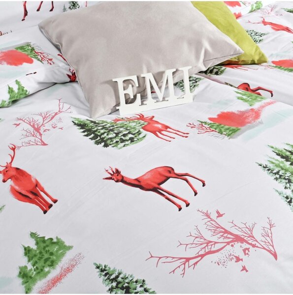 Vánoční bavlněné povlečení Loplant EMI, Prodloužený set jednolůžko obsahuje 1x 140x220 + 1x 70x90