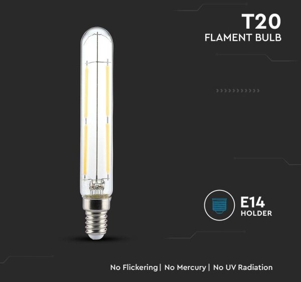 LED Žárovka FILAMENT T20 E14/4W/230V 3000K